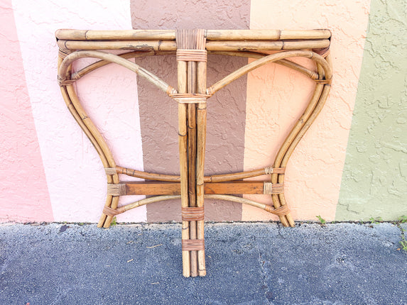 Island Style Rattan Demilune