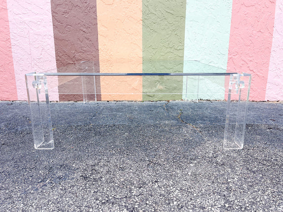 Glam Lucite Coffee Table