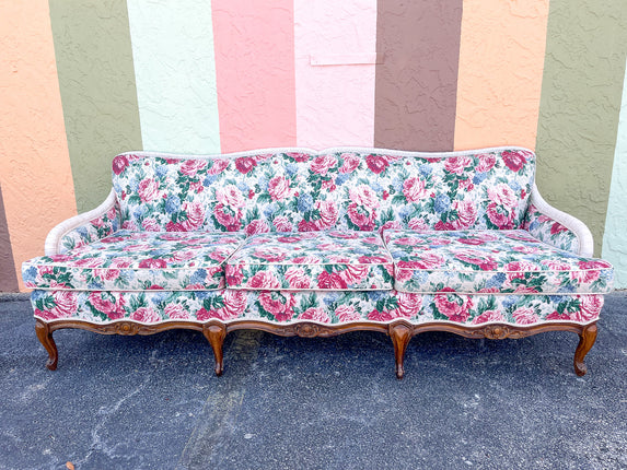 Granny Chic Cabbage Rose Sofa