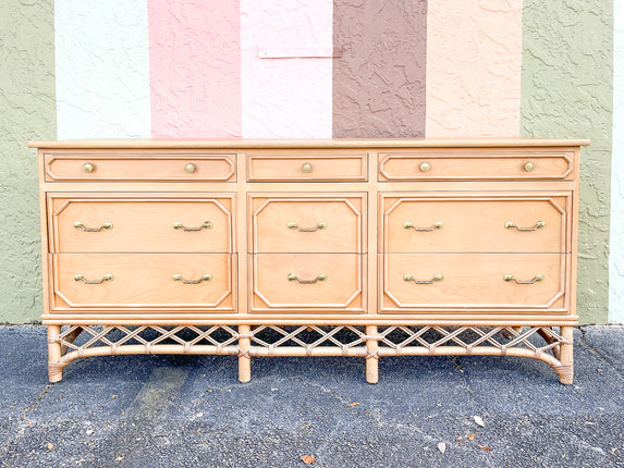 Ficks Reed Natural Faux Bamboo Dresser