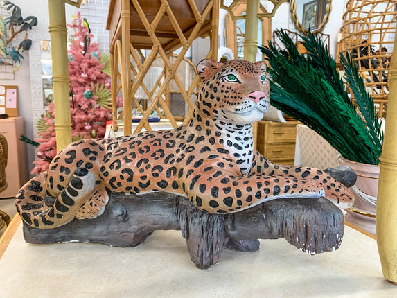 Fierce Lounging Leopard