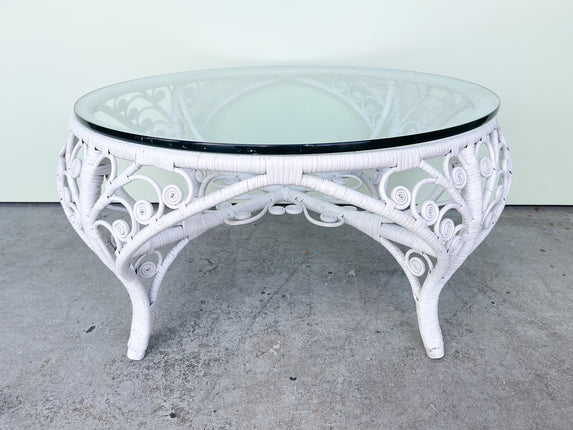 Fiddlehead Wicker Coffee Table