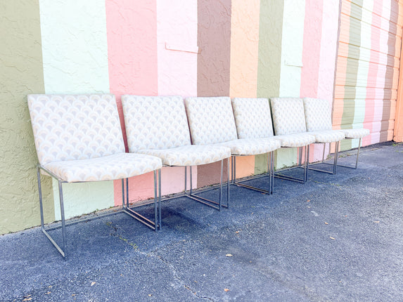 Set of Six Milo Baughman Dining Chairs