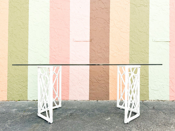 Chippendale Rattan Dining Table