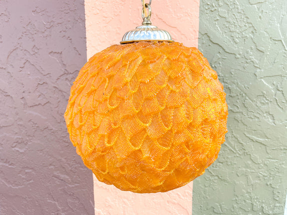 So 70s Orange Crush Chandelier