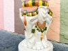 Ceramic Tri-head Elephant Garden Seat