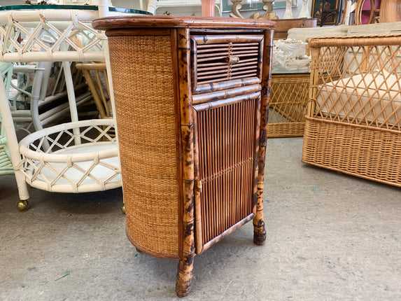 Petite Bamboo and Seagrass Cabinet