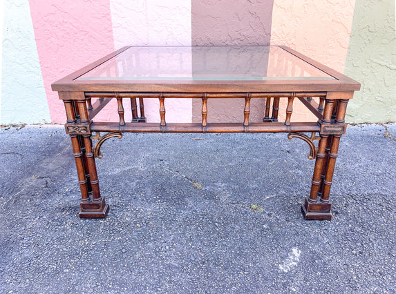 Palm Beach Faux Bamboo Coffee Table