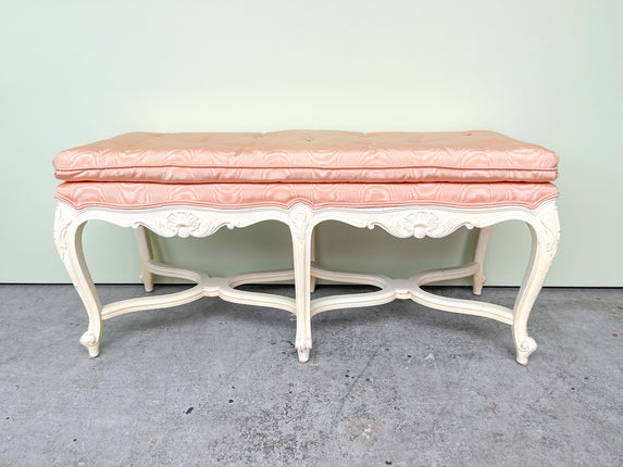 Regency Chic Shell Motif Bench
