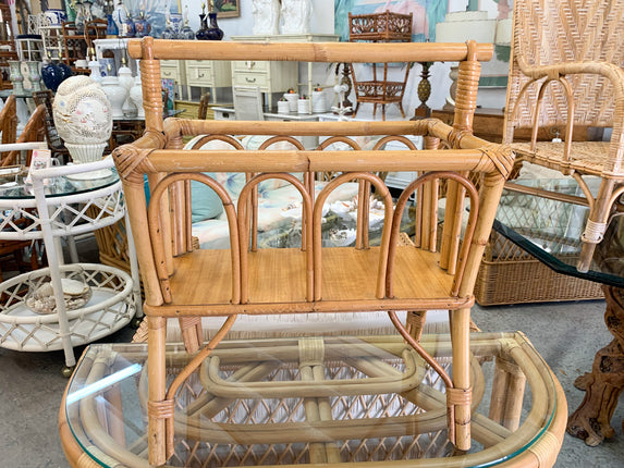 Bamboo Magazine Rack