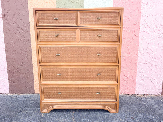 Ficks Reed Natural Rattan Chest