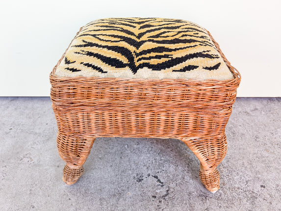 Fierce Needlepoint Sewing Basket