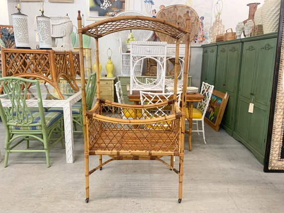 Chic Island Style Rattan Bassinet