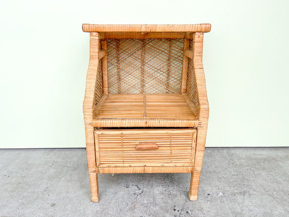 Buri Rattan Side Table