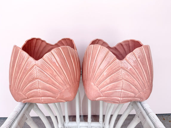 Pair of Shell Cachepots