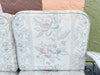 Granny Chic Painted Rattan Sofa