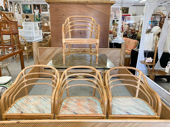 Brown Jordan Rattan Table and Chairs