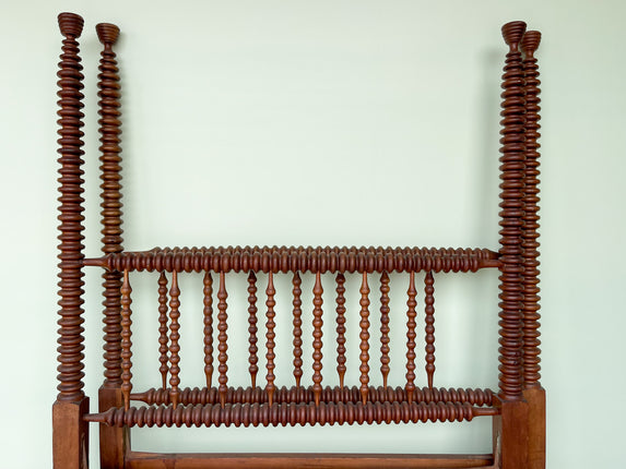 Pair of Antique Spindle Twin Headboards