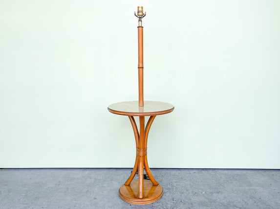 Old Florida Rattan Table Lamp