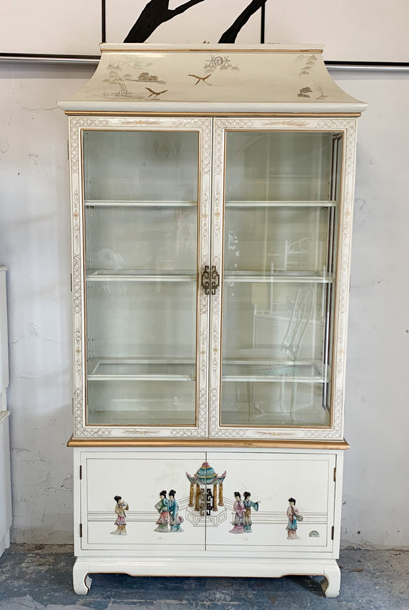 Whimsical Chinoiserie Pagoda Cabinet