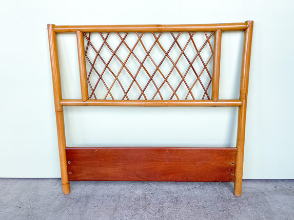 Rattan Lattice Twin Headboard