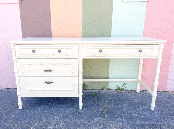 Palm Beach Faux Bamboo Desk