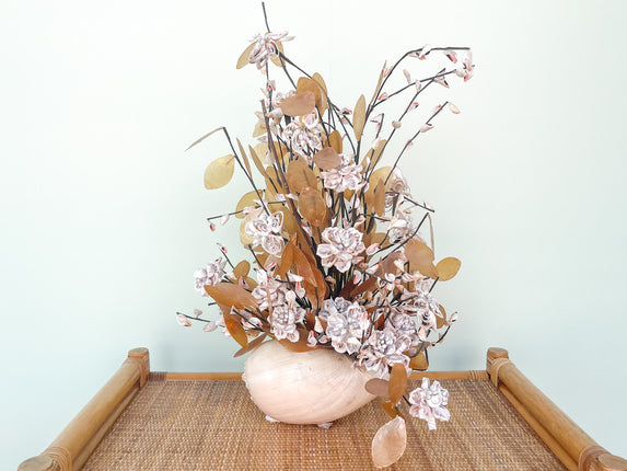 Old Florida Chic Seashell Flower Centerpiece