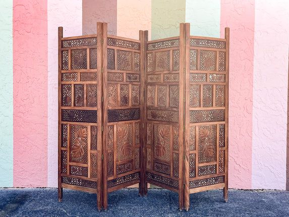 Moroccan Chic Four Panel Screen