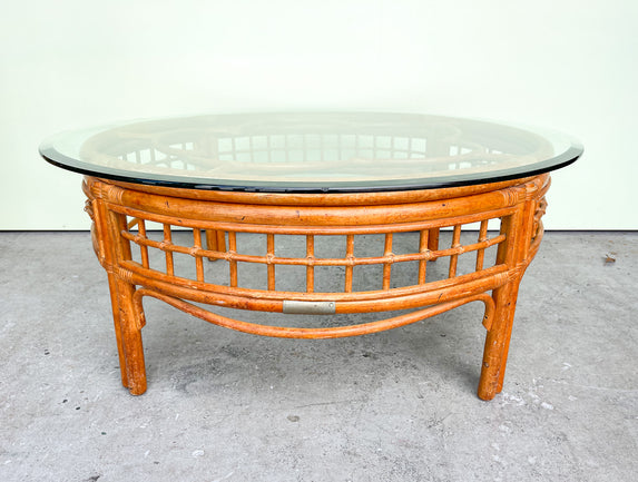 Rattan Clover Coffee Table