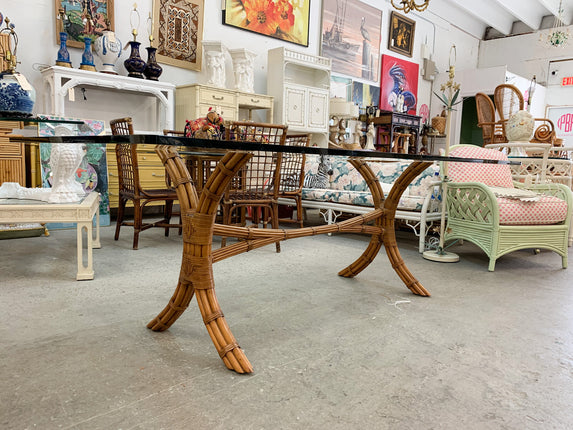 Island Chic Rattan Dining Table
