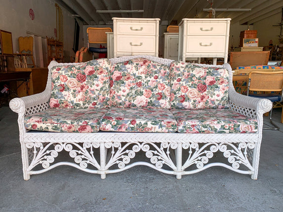 Fiddlehead Wicker Couch