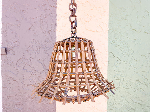 Boho Bamboo Chandelier
