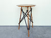 Tortoiseshell Rattan Side Table with Painted Top