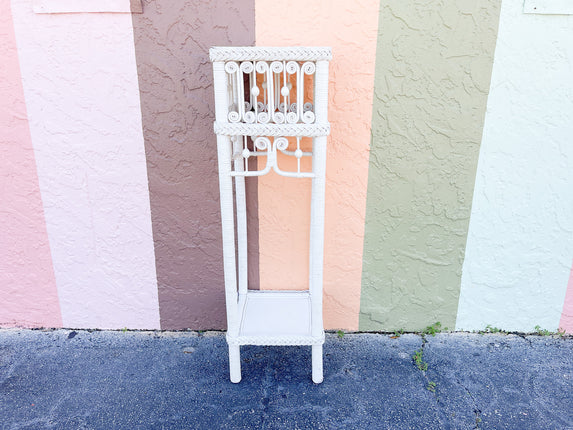Braided Rattan Plant Stand
