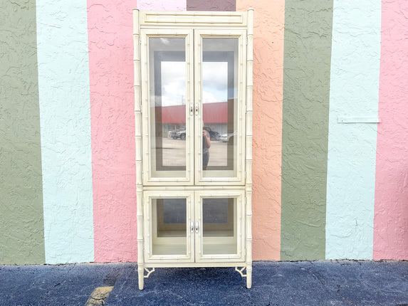 Faux Bamboo Thomasville Cabinet