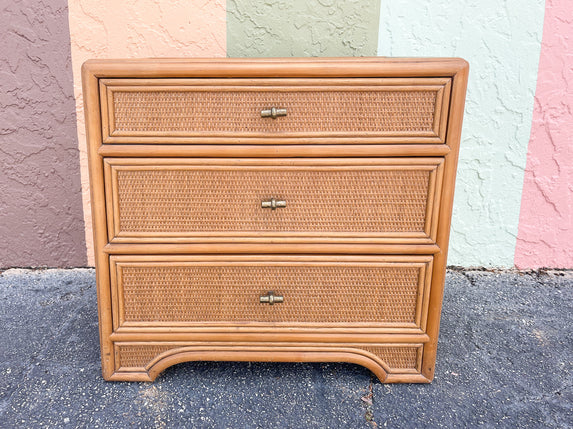 Ficks Reed Natural Rattan Nightstand