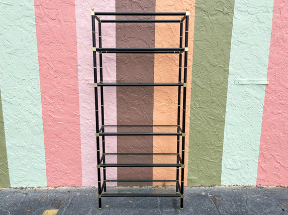 Hollywood Regency Metal Etagere