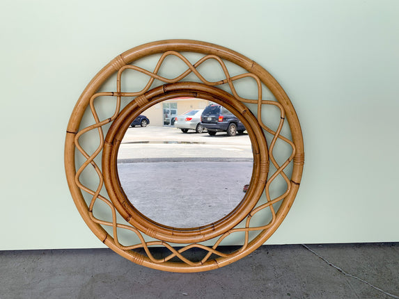 Island Style Rattan Mirror