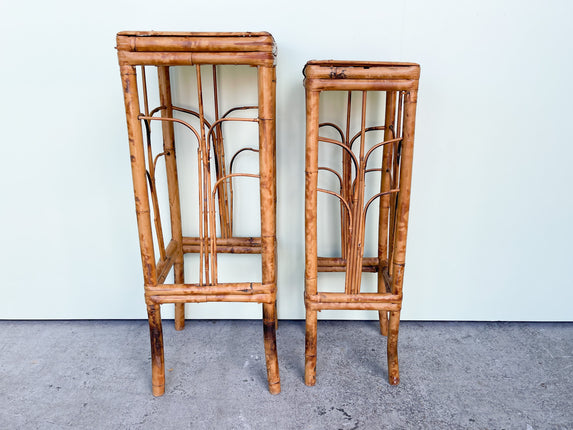 Pair of Tortoiseshell Plant Stands