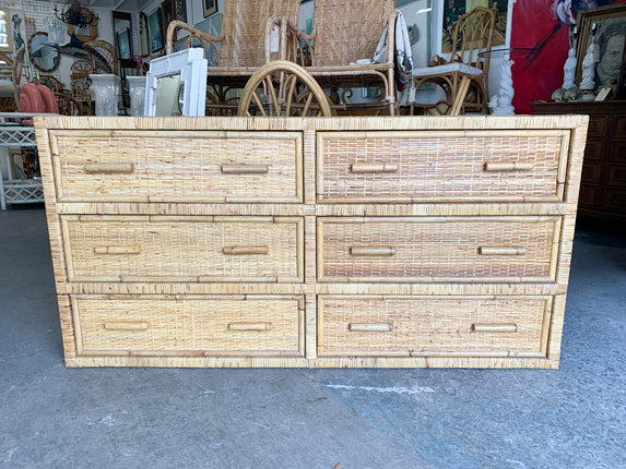 Island Chic Rattan Wrapped Dresser