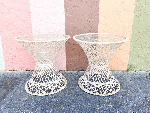 Pair of Webspun Side Tables