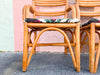 Warehouse Wedneday: Set of Four Old Florida Rattan Dining Chairs