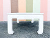 White Linen Wrapped Coffee Table