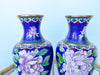 Pair of Floral Cloisonné Vases