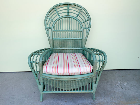 Celadon Ficks Reed Statement Chair