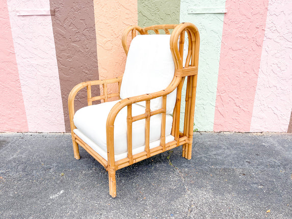 Ralph Lauren Rattan Wingback Chair