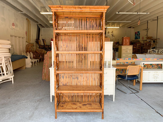 Tortoiseshell Bamboo Etagere