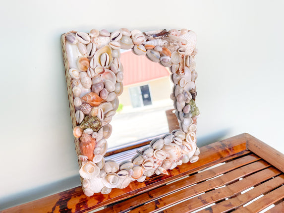 Petite Bahamian Shell Mirror