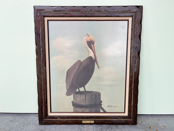 1970s Pelican Art Signed Leehan