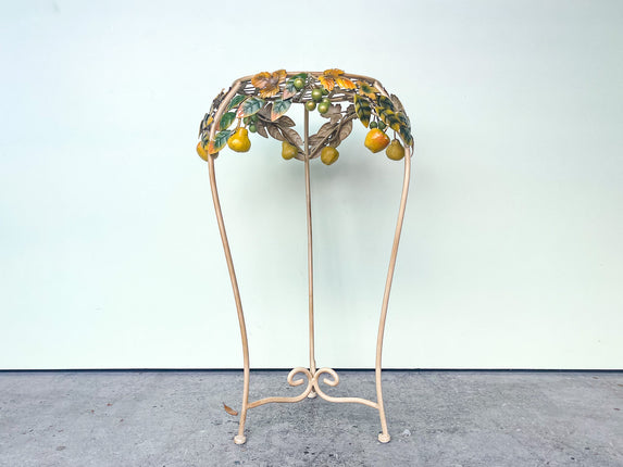 Tole Fruit Cocktail Table
